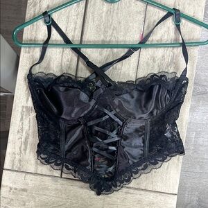 ROMWE Black Lace Bra Intimates